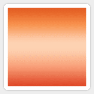 Orange, Peach and Apricot Ombre Warm Summer Gradient Magnet